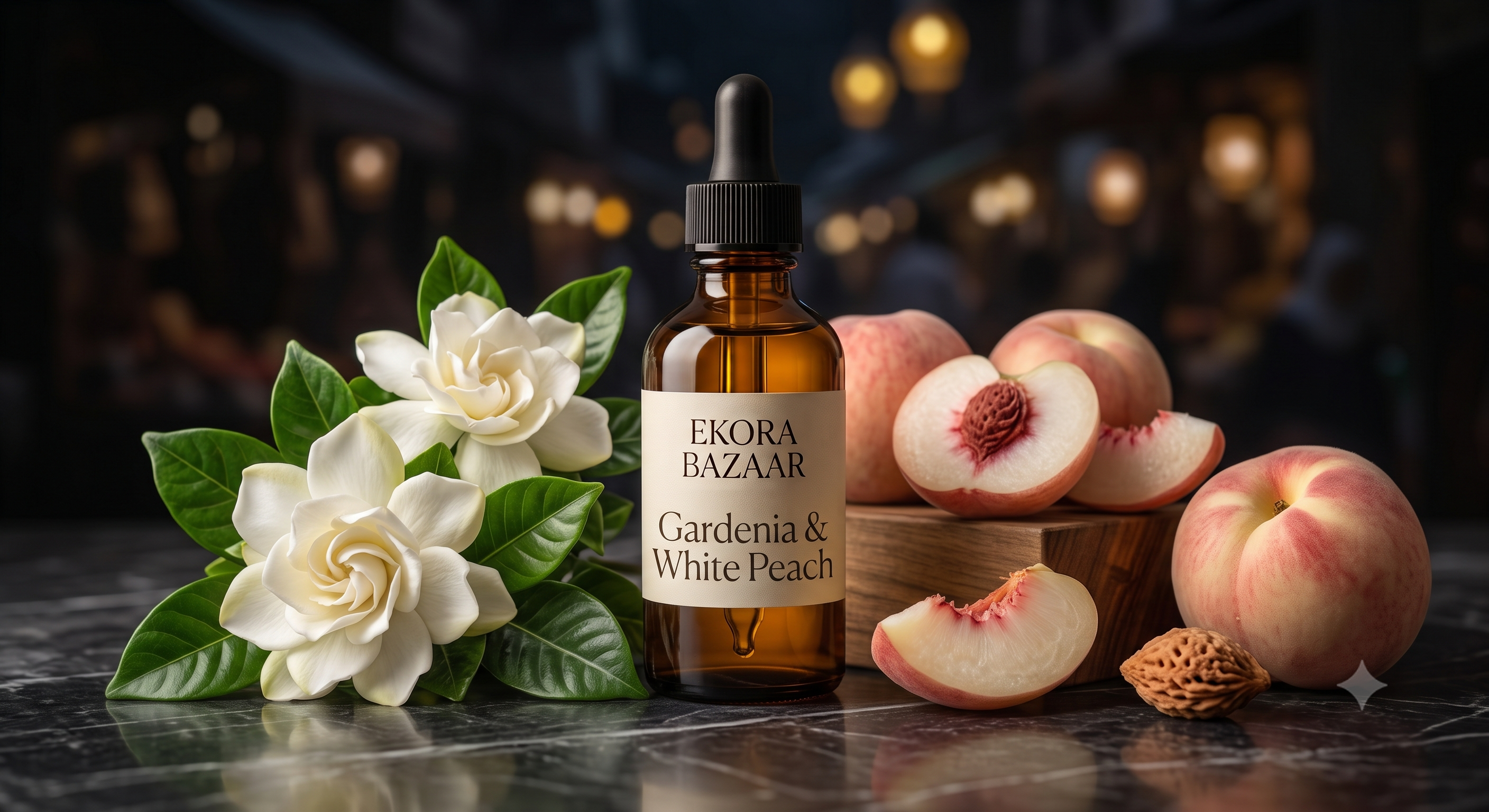 Gardenia & White Peach Fragrance Oil